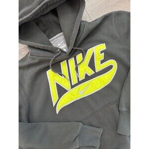Vintage 90s Y2K Nike Center Swoosh Spellout Hoodie Adult Mens Large